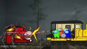 AMONG US vs CHOO CHOO CHARLES | Funny Animation | 추추찰스 vs 어몽어스