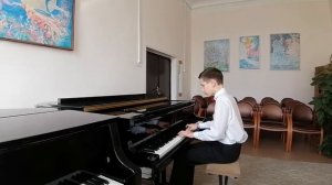 Й.Гайдн Соната Соль мажор 3 часть. Лебедев Павел