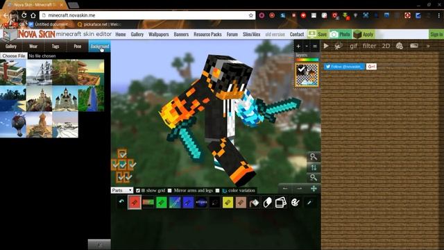 HOW TO MAKE A 3D MINECRAFT SKIN MODEL AND ICON FOR CHANNEL BANNERS AND YOUTUBE ICONS 2016 смотреть онлайн