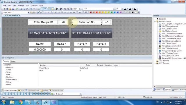 USER ARCHIVE | RECIPE CONTROL WinCC Siemens HMI