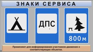 Дорожные знаки сервиса и дополнительной информации (таблички). Задачи 2,3.4.