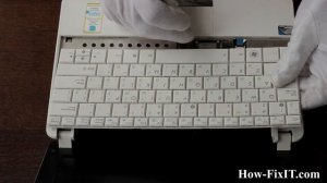 How to replace keyboard on Asus Eee PC 1001 laptop