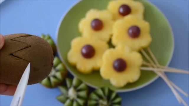 Фруктовый букет. Карвинг. Как красиво нарезать киви, ананас, фрукты