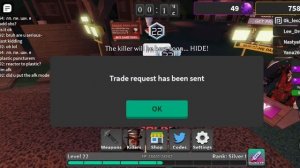 Roblox Survive the killer. Trade #1           I Feel Sad but..