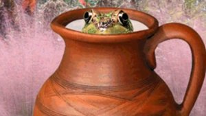Никогда не сдавайся!/Две лягушки и горшок с молоком/Притча