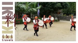 Eisa Taiko drummers in Ryukyu Mura, Okinawa