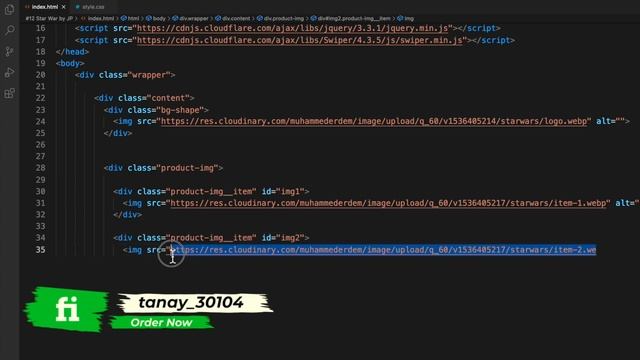 Create Star War Product Page Using HTML , CSS & JS |  after effects star wars |  lego star wars