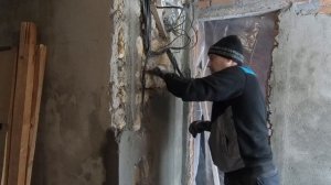спрятал проводку и оштукатурил стены / подготовка под электрощит
