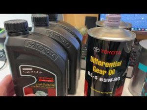 Оригинальное масло и  топливный фильтр toyota