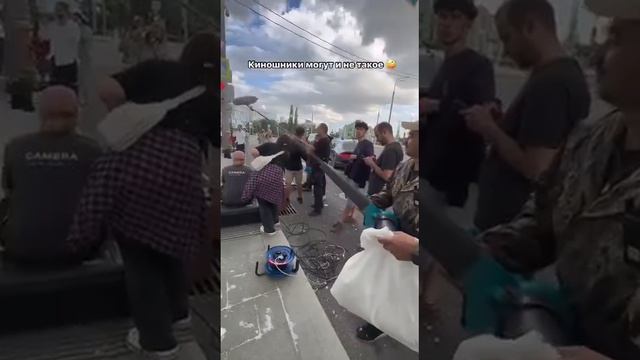 Снег в августе? Легко! Звезда "Кухни" Ольга Кузьмина показала видео со съёмок #юмор #кино #фильмы