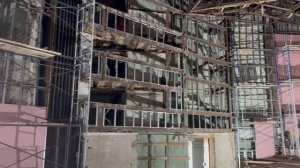 В Красном Луче специалисты шеф-региона Республики Башкортостан выполняют ремонт ДК им. Ленина