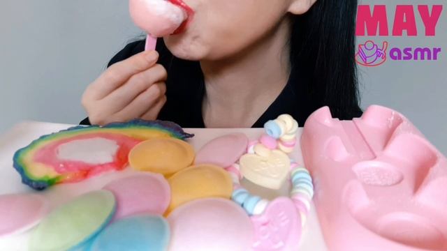 ASMR UFO CANDY 우주 캔디 MOCHI ICE CREAM, COTTON CANDY 찹쌀떡 아이스크림, 솜사탕 RAINBOW DESSERT 리얼 먹방 EATING SOUN смотреть онлайн