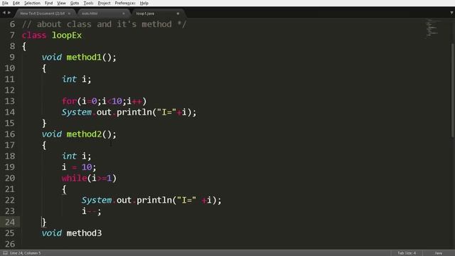 For, While, Do While Loop in Java Program