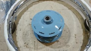 Восстановление Минск М 106 Часть 4. Клепаем колодки, спицуем колёса.