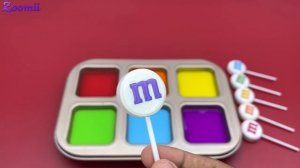 Numberblocks Satisfying Video l How To Make Playdoh Rainbow Lollipop Candy M&M With Color Art ASMR