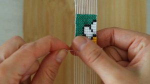 Широкий браслет из бисера  | схема ромашка на станке | фенечка