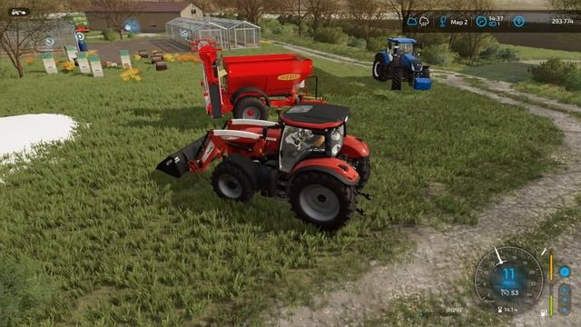 FS 22 - Сею и удобряю.  Вспахиваю поле - Фермер в ELMCREEK  31