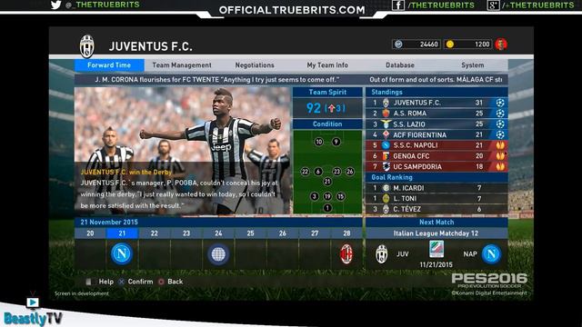 [TTB] PES 2016 Exclusive Screenshots - Edit Mode, Master League & myClub! смотреть онлайн