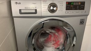 Стирка розового покрывало на быстро 30 1200