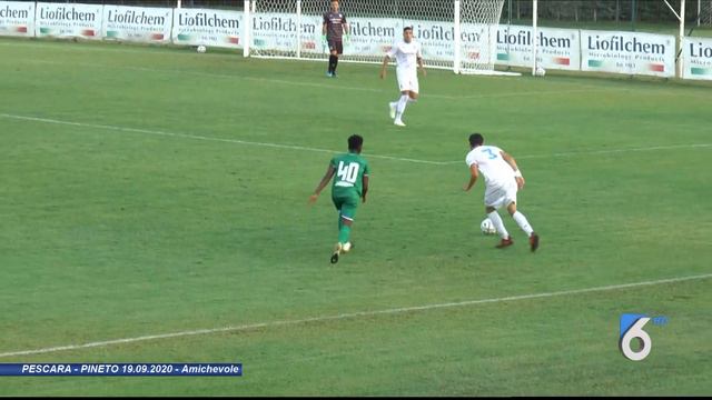 Pescara - Pineto fasi di gioco e gol Riccardi смотреть онлайн