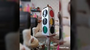 светофор. светофор своими руками. поделки из коробок.