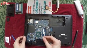 Ноутбук DNS (0142750) / w253elq разборка, чистка, замена ЖД и БП