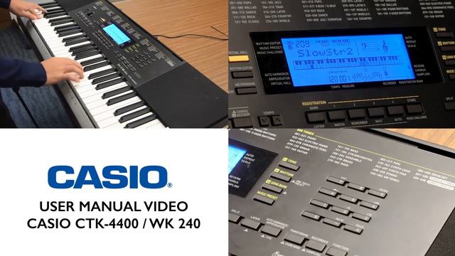 Tutorial 03 CASIO CTK-4400 & WK-240 Splitting the Keyboard between 2 Different Tones смотреть онлайн