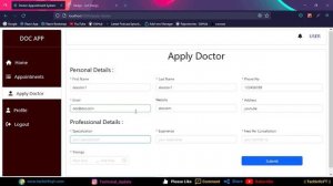 Mern App Doctor Appointment System Mern Stack Project | learn mern stack development | mern app