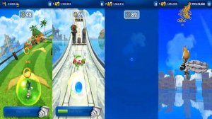 Sonic Dash - All Sonic Prime Characters Boscage Maze Sonic Rusty Amy Tails Nine vs Dark Sonic