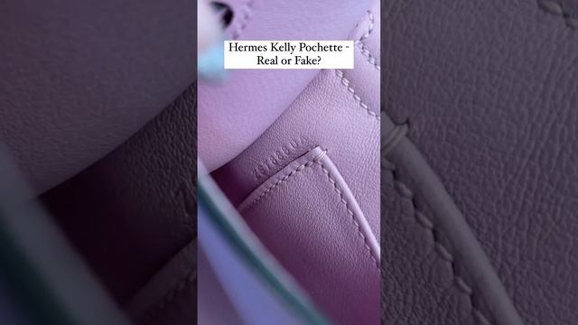 Is this a real or fake $20,000 Hermes Kelly Pochette Handbag?