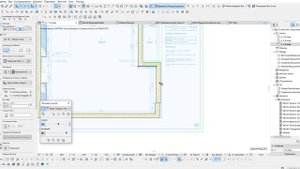 ArchiCAD 24. План в тонких линиях. Построение стен