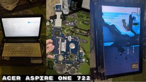 Нетбук Acer Aspire One 722 отломилась петля / замена экрана