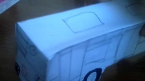 Бумажный автобус маз 103 из бумаги