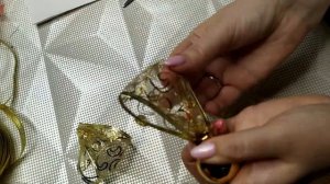 Новогодний ангел из лент | Украшение на ёлку своими руками |