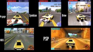 Asphalt 2 Urban GT- N-gage vs Symbian vs Brew vs Nintendo DS vs PSP(San Francisco track  comparison