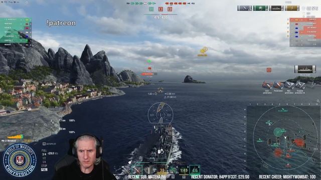 Moskva - World of Warships WOWS gameplay - Twitch Highlight смотреть онлайн