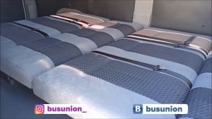 Диван в микроавтобус. Мы изготавливаем автодиваны. Установка в фирме "Басюнион"