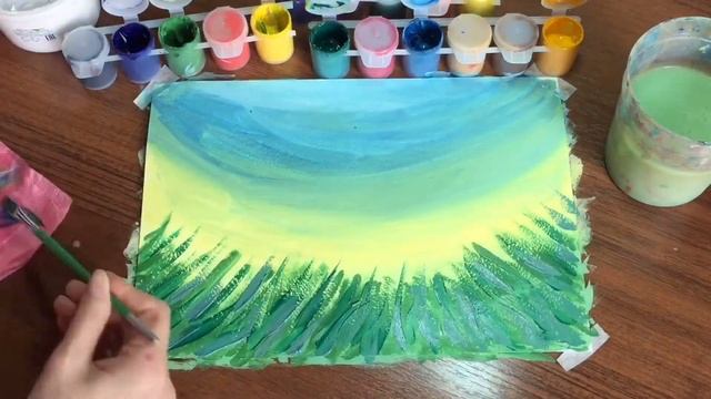 Пушистые одуванчики ватными палочками! смотреть онлайн