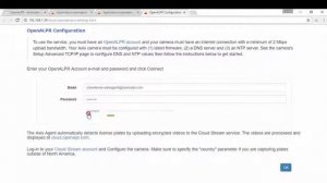 OpenALPR's Axis Camera Agent Installation