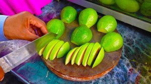Розовая гуава, желтое манго, зеленый банан и многое другое! Удивительные навыки нарезки фруктов.