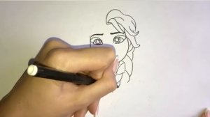 Как нарисовать Эльзу