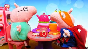 Свинка Пеппа - Джордж-Супергерой спешит на помощь! Развивающее видео для детей про игрушки Плюшики