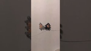 туториал на котика лютика из бисера/1 часть/техника крестик/на леске