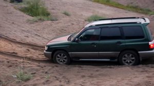 Subaru Forester SF5 off road по песку. Тест шин CONTYRE CROSS ROAD 215/65 R16 98Q