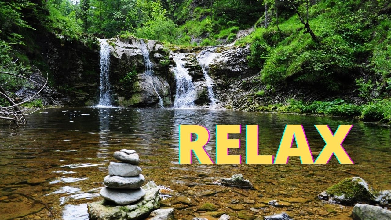 Видео водопадов, звуки природы, расслабляющая музыка, релакс, музыка для сна, успокаивающая музыка.