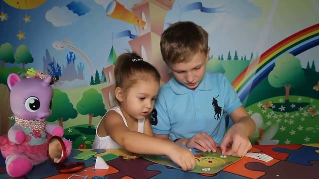 Умная мозаика для детей Свинка Пеппа. Делаем объемную картинку из мозаики.