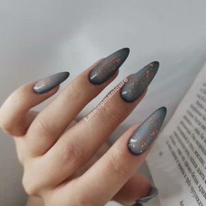 Зимний маникюр на длинные ногти 2023❄