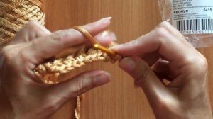 Простой узор для ковра крючком, из полиэфирного шнура