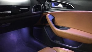 Установка многоцветной подсветки Audi A6C7