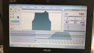 Частичное вязание горловины и плечевого скоса на программе книт-стайлер.